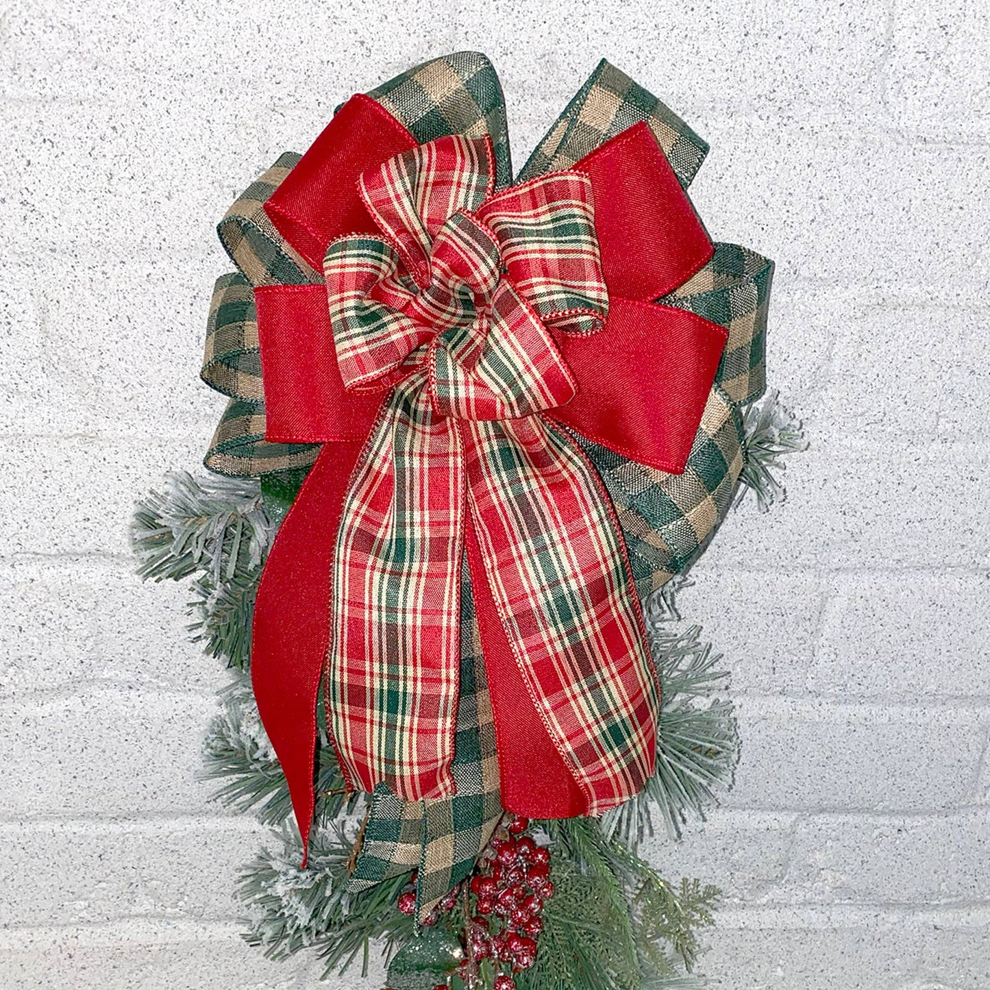 #7378 Gingham Burlap (wired)
