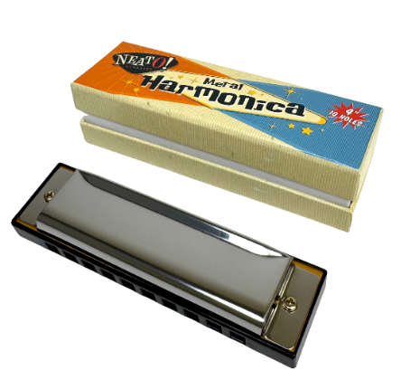 Neato! 4" Metal Harmonica -