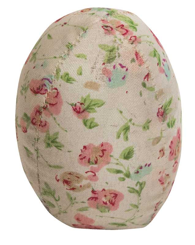 Vintage Fabric Egg, 3 Assorted