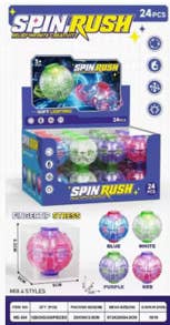 Fidget spinner ball light up