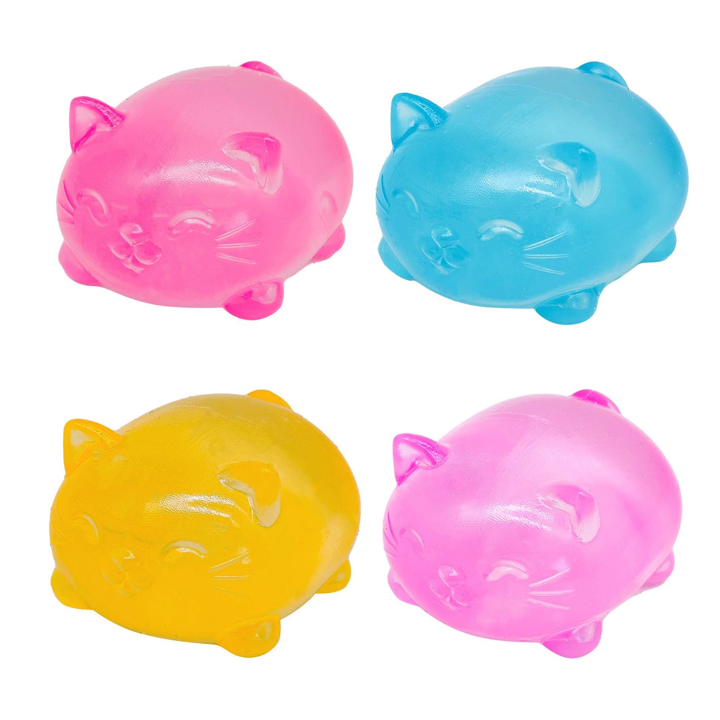 Transparent Clear Cat Squishy Stress Ball, Random Color