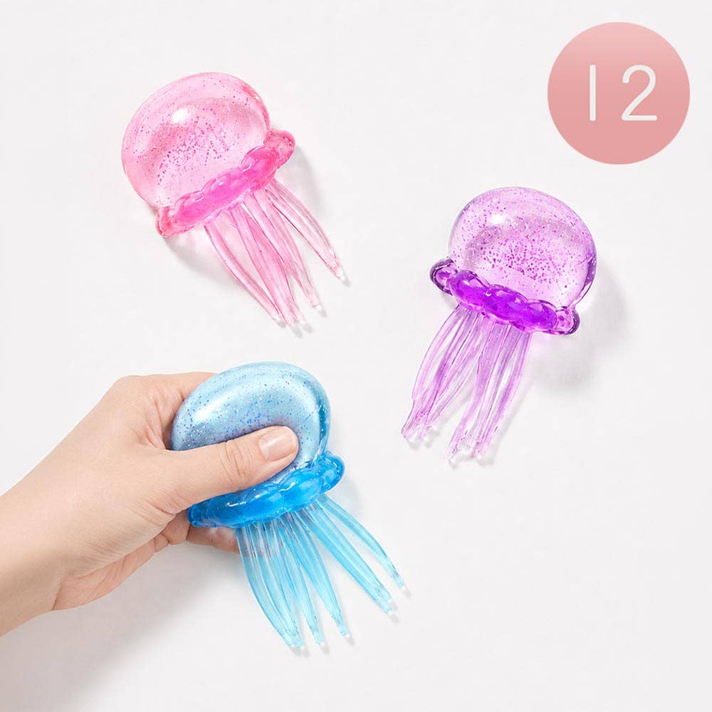 12PCS - Jellyfish Squeeze Squishy Stress Relief Toy
