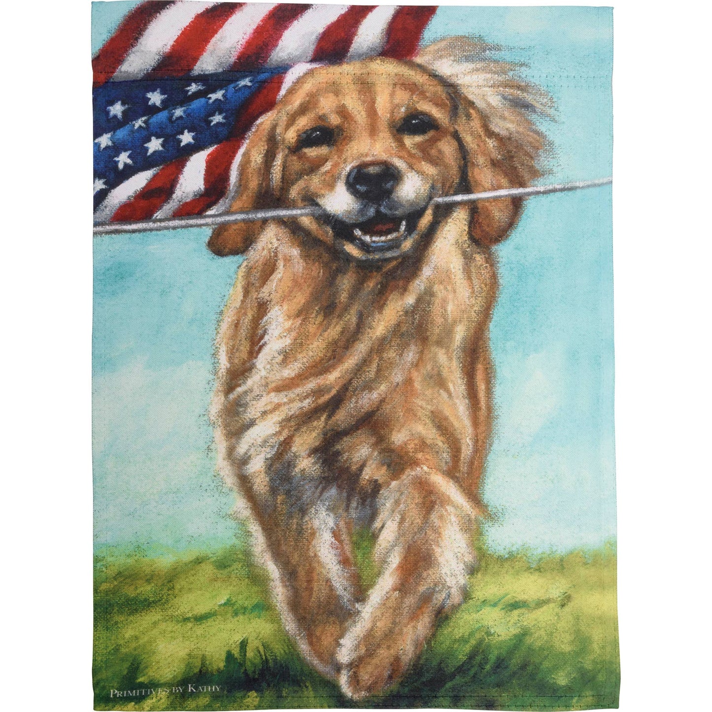 Running Dog Garden Flag