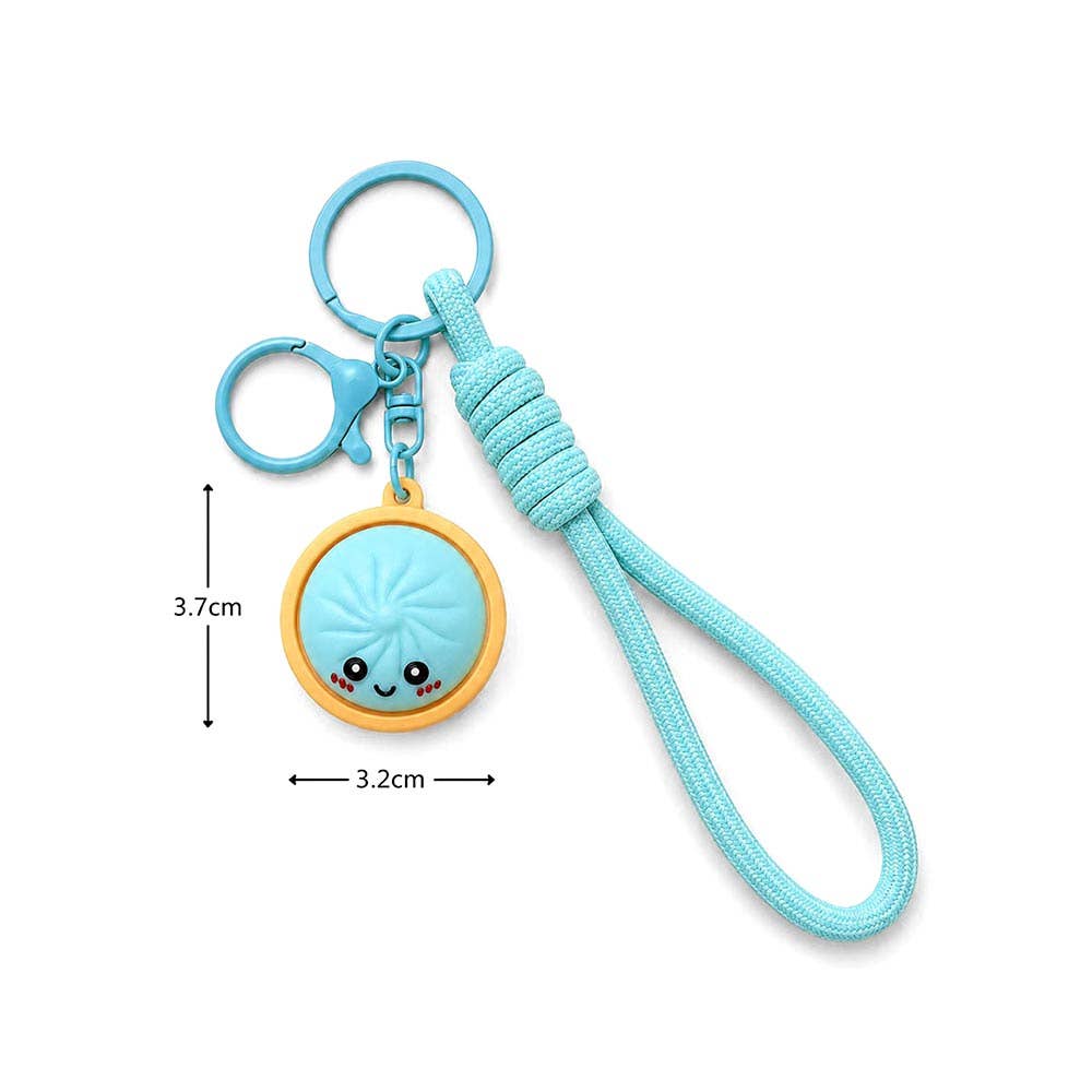 Bao Bun Dumpling Stress Relief Fidget Clicker Bag Charm Keychains 735
