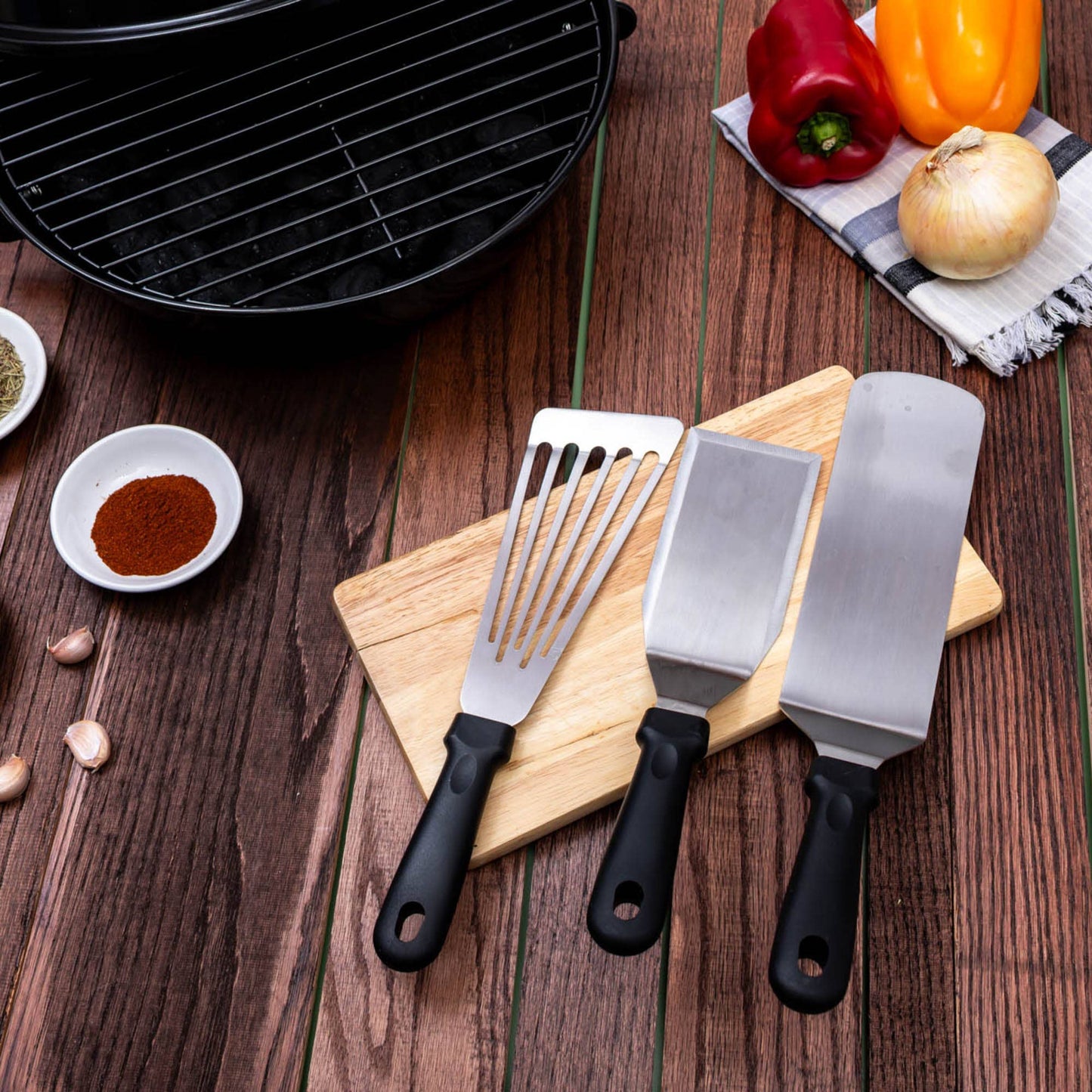 Scorched 3-Piece Spatula Set | BBQ Grilling Gift Set 700