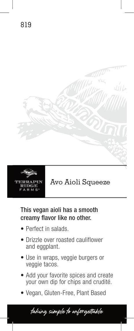 Shelf Talker Avo Aioli Squeeze