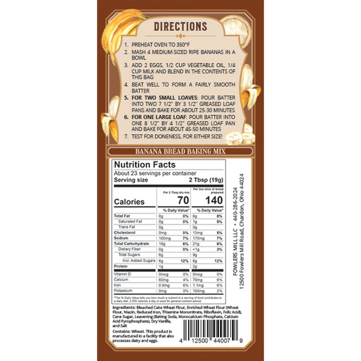 Banana Bread Mix