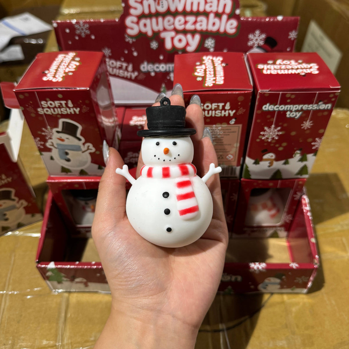 Christmas Themed Snowman Squishy 735