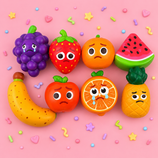Fruit Character Squeeze Squishy Stress Relief Toy