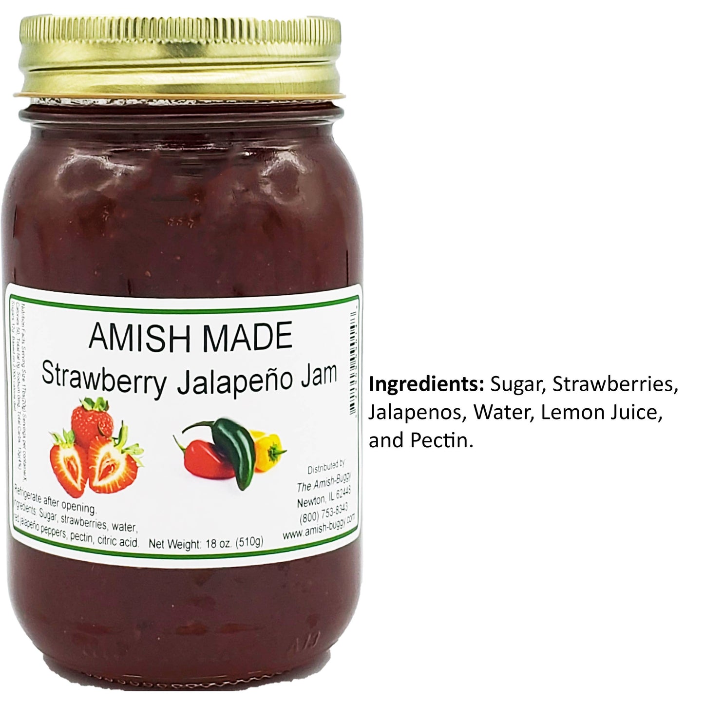 Amish Made 16 oz. Jam & Jelly